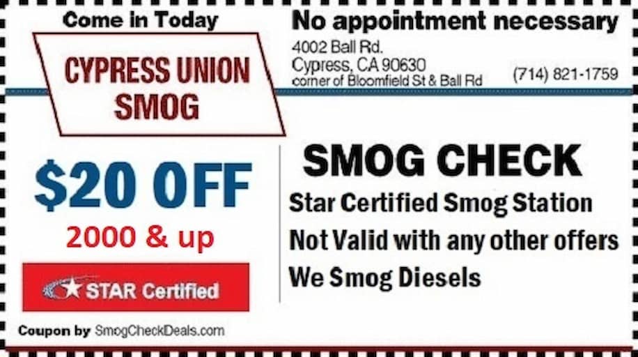 CYPRESSUNION smog coupon near me CYPRESSUNION smog coupon near me