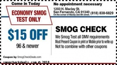 Smog Check Station San Fernando