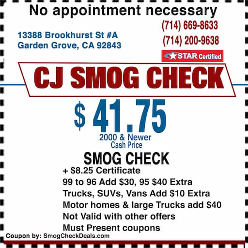 Prestige Smog Smog Check Coupon Garden Grove