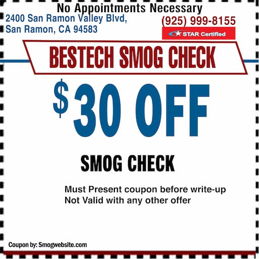 Smog Coupon San Ramon Smog Check Coupon San Ramon